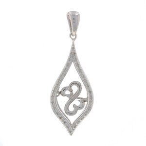Jane Seymour Diamond Love Pendant - 925 Sterling .10ctw Dancing Hearts Move